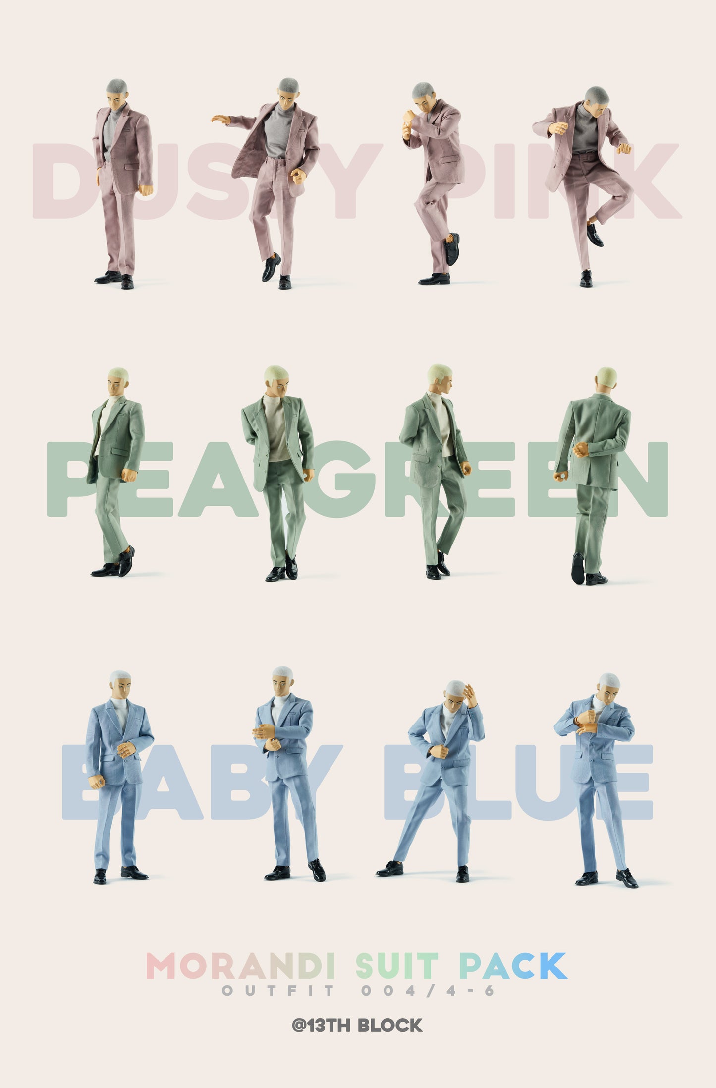 Outfit 004-4/5/6 Morandi suit pack