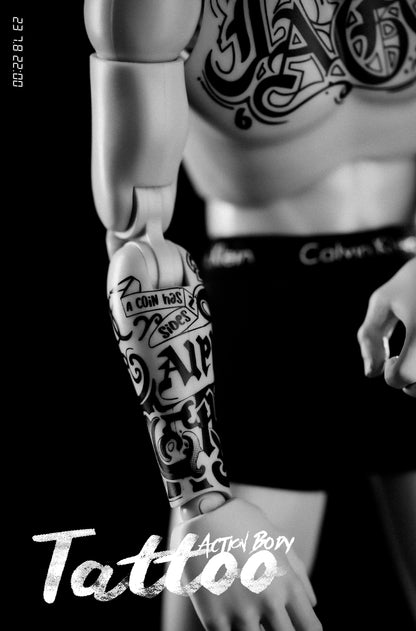 1/6 12inch TATTOO Action Body